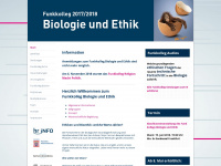 funkkolleg-biologie.de Webseite Vorschau