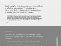 gesture-media-politics.de Webseite Vorschau