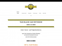 black-cab.ch Webseite Vorschau