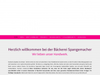 baeckerei-spangemacher.de Webseite Vorschau