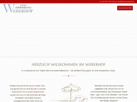 apartments-weberhof.at Webseite Vorschau