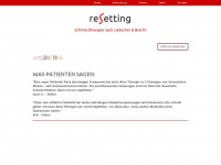 resetting.ch Webseite Vorschau