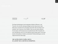 unsere-alpen.org Webseite Vorschau