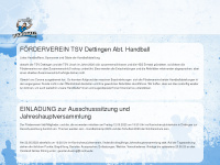 tsvdettingen-handball.de Webseite Vorschau