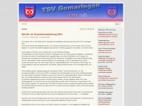 tsv-gomaringen.de Webseite Vorschau