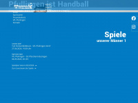 handball-pfullingen.de Webseite Vorschau