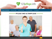 123pflege.info Webseite Vorschau