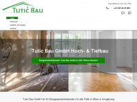tuticbau.at Webseite Vorschau