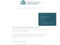 psychotherapie-bender.info Webseite Vorschau