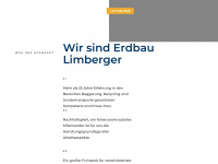 erdbau-limberger.at Webseite Vorschau