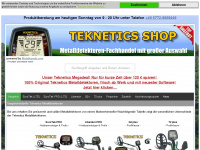 teknetics-shop.at Webseite Vorschau