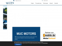 mucmotors.de Webseite Vorschau