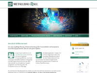 metall-rall.de Webseite Vorschau