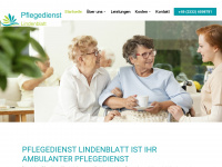 pflege-lindenblatt.de Webseite Vorschau