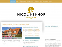 nicolinenhof.de Webseite Vorschau