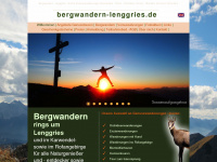 bergwandern-lenggries.de Webseite Vorschau