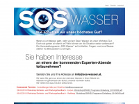 sos-wasser.at Webseite Vorschau