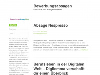 bewerbungsabsage.wordpress.com Webseite Vorschau