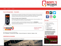 bertls-records.de Webseite Vorschau