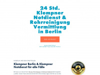klempner-rohrreinigung-berlin.de Webseite Vorschau