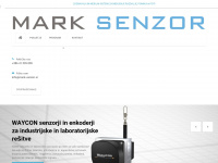 mark-senzor.si Webseite Vorschau