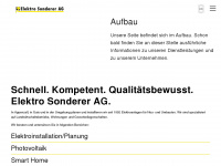 elektro-sonderer.ch Webseite Vorschau