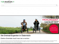 dreirad-zentrum.at Webseite Vorschau