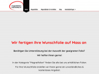 magnetfolien-zuschnitte.ch Webseite Vorschau