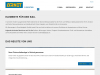arnetelement.ch Webseite Vorschau