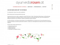 ayurvedarosen.at Webseite Vorschau