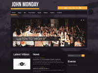 johnmondayband.com Webseite Vorschau