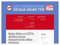 ostalb-gegen-ttip.de Webseite Vorschau