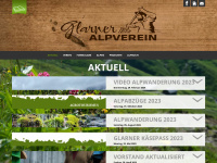 glarneralpverein.ch Webseite Vorschau