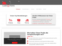 cleanprofis.ch Webseite Vorschau