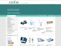 adam-med-shop.de Webseite Vorschau