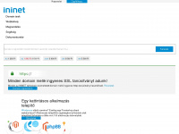 ininet.hu Webseite Vorschau