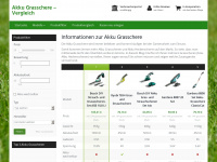 akku-grasschere.info Webseite Vorschau