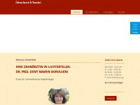 zahnaerztin-boroujeni.de Webseite Vorschau
