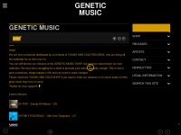 geneticmusic.de Webseite Vorschau