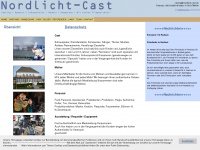 nordlicht-cast.de Webseite Vorschau