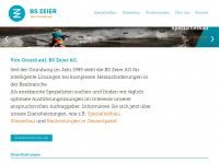 bszeier.ch Webseite Vorschau