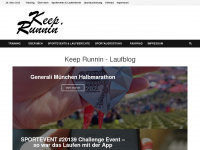 keep-runnin.com Webseite Vorschau
