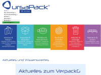 ursapack.de Webseite Vorschau