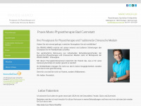 physiotherapie-tcm.de Webseite Vorschau