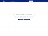 hanseatischer-compliance-tag.de Webseite Vorschau