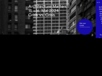 architecturematters.eu Webseite Vorschau
