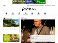 vinum.eu Webseite Vorschau