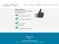 muellersteiger.ch Webseite Vorschau
