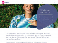 weaupair.com Webseite Vorschau