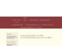 naturheilpraxis-columbus.de Webseite Vorschau